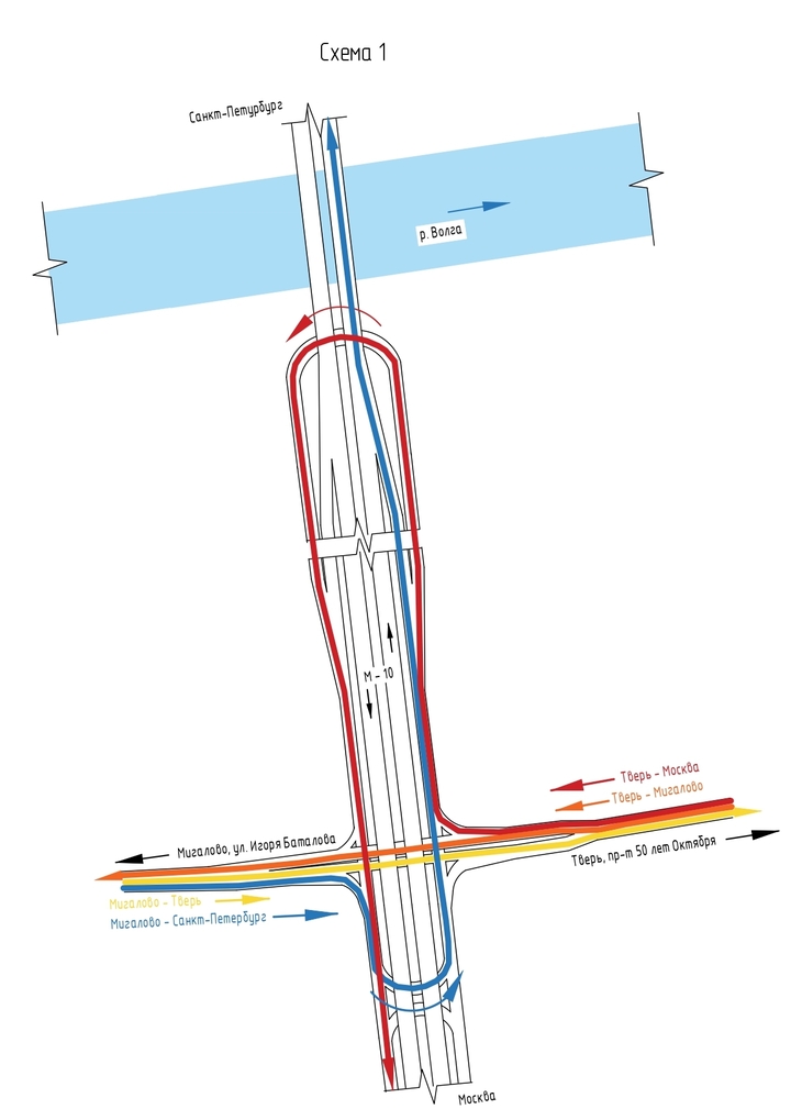 Проект западного моста в твери схема проезда
