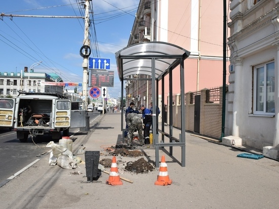 В Тамбове начали установку новых антивандальных павильонов