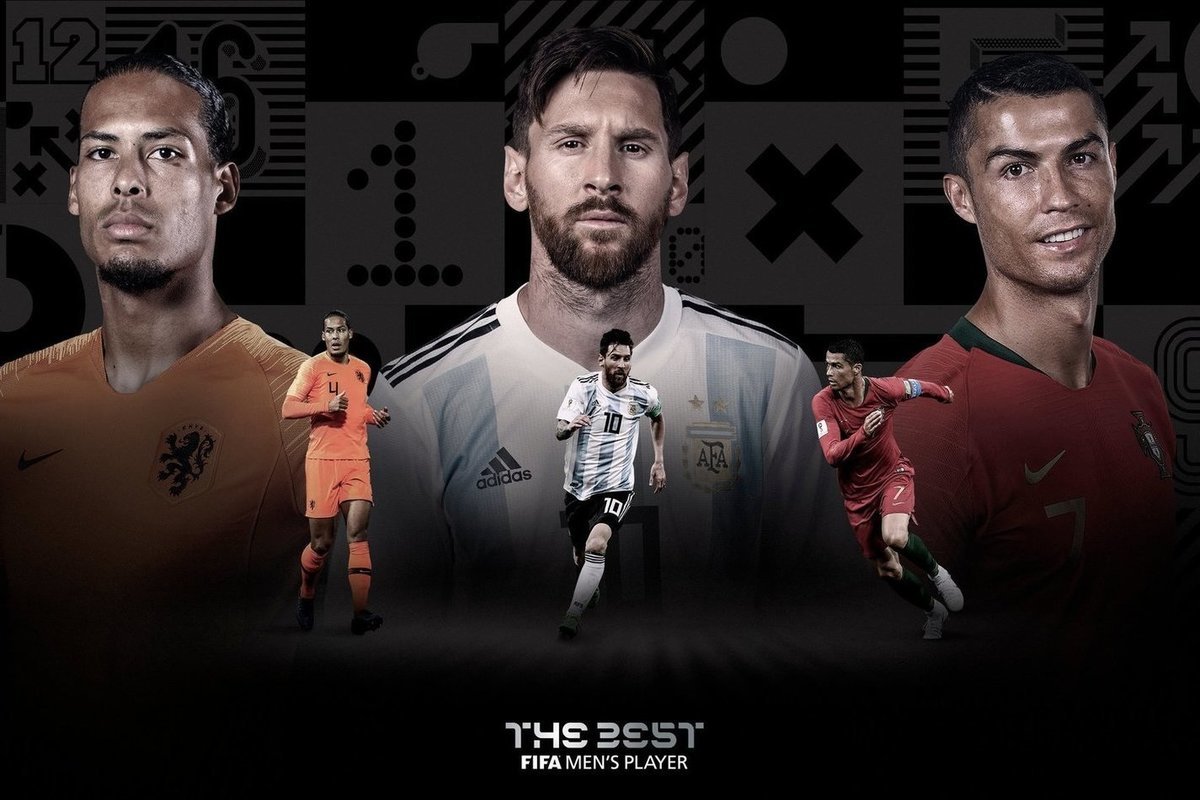 Месси, Роналду и ван Дейк вошли в тройку лучших игроков мира по версии ФИФА