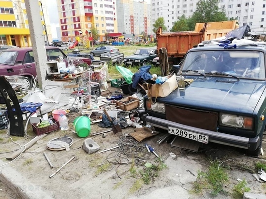 Житель Нового Уренгоя устроил стихийную свалку рядом со своей машиной