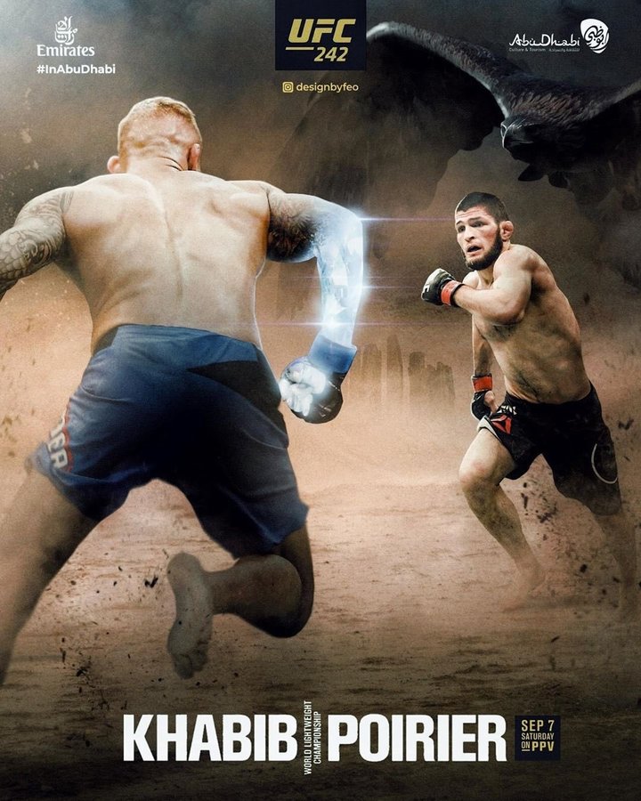 Хабиб Нурмагомедов - Дастин Порье: онлайн-трансляция турнира UFC 242