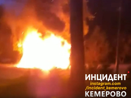 Детская игровая комната загорелась в Комсомольском парке в Кемерове