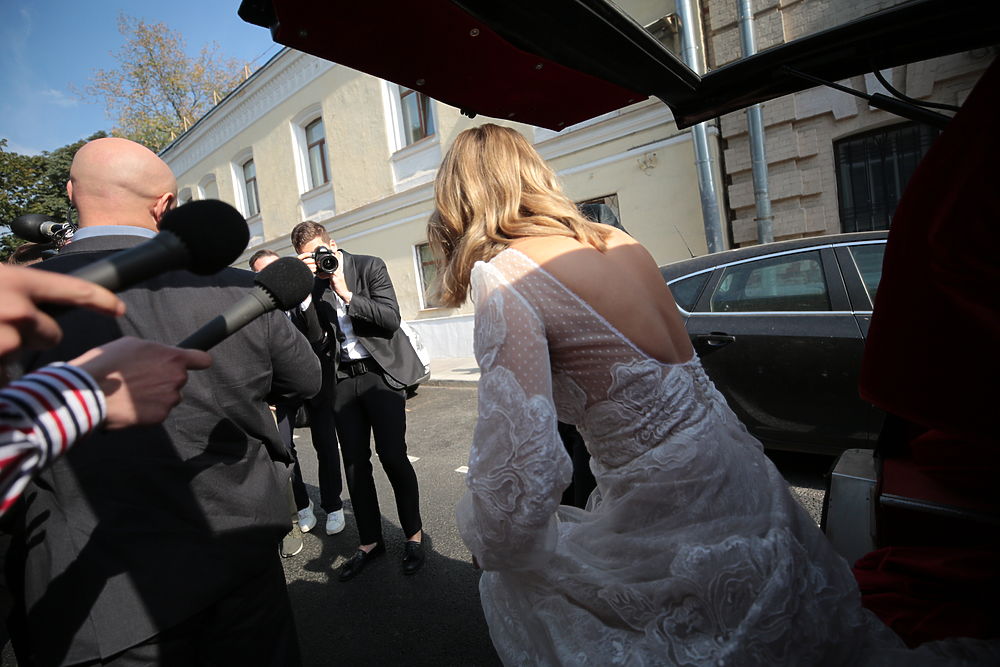 Свадьба Ксении Собчак и Константина Богомолова: фото из Грибоедовского ЗАГСа