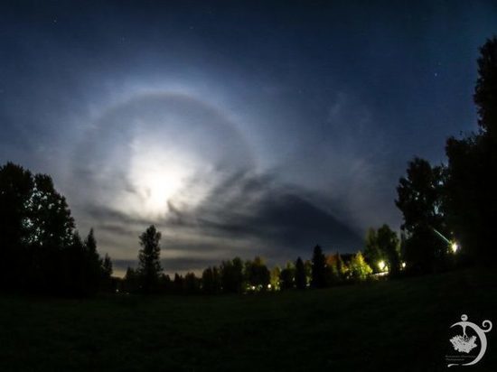 В Кировской области наблюдали лунное гало