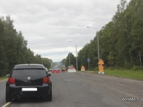 На трассе М-3 "Украина" в Калужской области ограничат движение