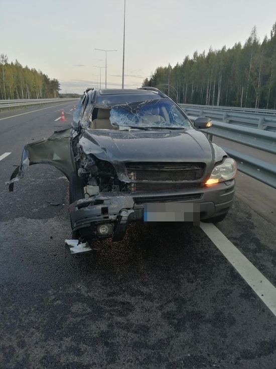 В Тверской области водитель шведского паркетника столкнулся с фурой