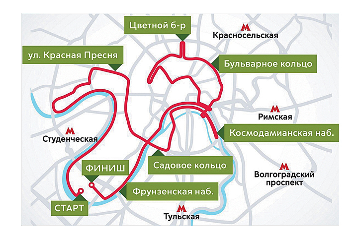 Карта перекрытых дорог москва
