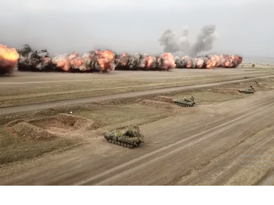 Появилось видео последствий стрельбы «Солнцепека» и «Змея Горыныча»