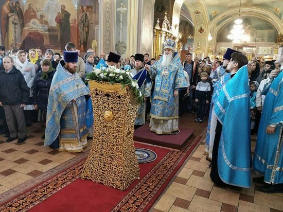 В Соборе Николы Белого состоялся  праздничный молебен во славу Серпухова