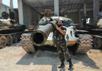 При освобождении от террористов нескольких районов сирийской провинции Идлиб активно использовались танковые подразделения
