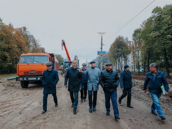 Продолжается масштабная реконструкция на проспекте Ивана Яковлева в Чебоксарах