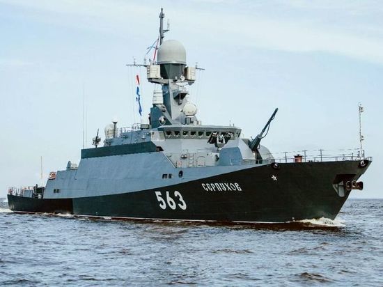 Экипаж малого ракетного корабля «Серпухов» поучаствовал в тренировке Балтфлота