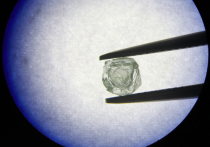 В Якутии найден уникальный алмаз, внутри которого есть полость, в которой свободно перемещается еще один алмаз, говорится в сообщении компании «Алроса» на сайте организации
