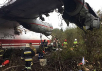 На Украине, подо Львовом, разбился при заходе на посадку транспортный самолет Ан-12 авиакомпании «Украина Аэроальянс»