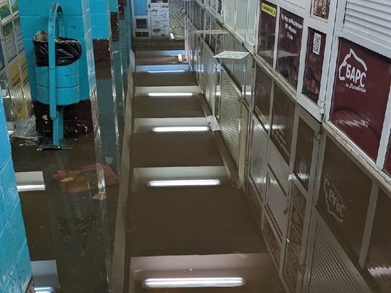 В Рязани затопило подземный переход