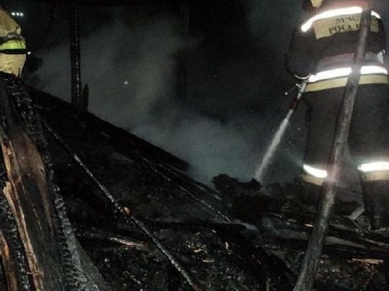 В Тамбовской области  на пожаре погиб сторож
