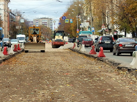 Улица Горького в Твери окончательно лишилась рельсов