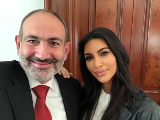 Пашинян похвалил Ким Кардашьян за популяризацию Армении