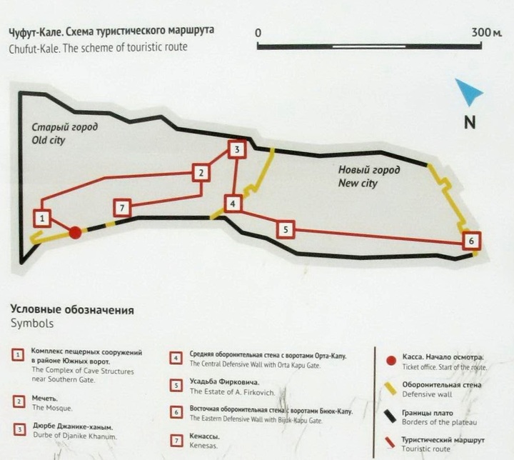 План схема эски кермен крым