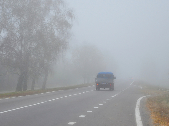 На калмыцких дорогах ожидается плохая видимость из-за тумана