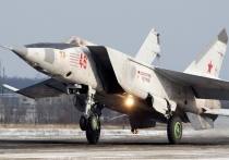 Стоящий на вооружении военно-космических сил РФ истребитель МиГ-25 напугал командование вооруженных сил Соединенных Штатов и Североатлантического альянса, когда его только разработали