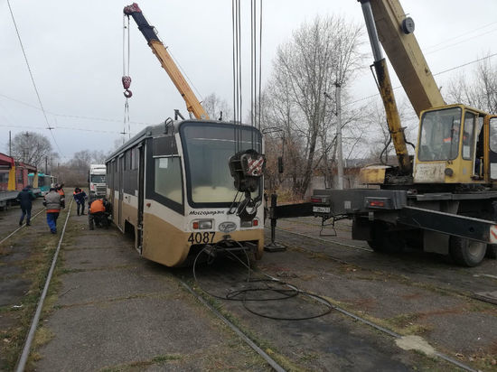 Первая партия московских трамваев прибыла в Новокузнецк