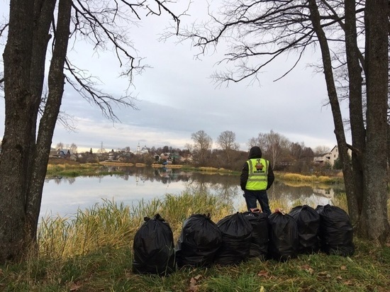 Экологический герой Костромы в одиночку очистил набережную реки Ключевки у «Венеции»