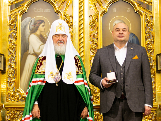Патриарх Кирилл наградил рязанского вице-губернатора Игоря Грекова