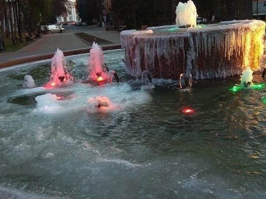 В мэрии Брянска пообещали, что фонтану в Круглом сквере заморозки не страшны