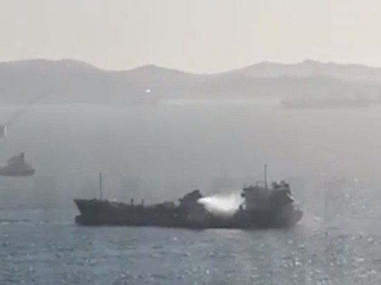 Опубликовано видео взрыва на танкере в Находке