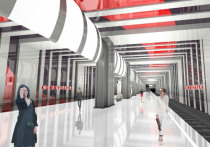 Вторая станция Коммунарской линии метро, которая сейчас имеет рабочее название «Коммунарка», будет выполнена в стиле супрематизм с чередованием глянцевых и матовых поверхностей темных и ярких цветов