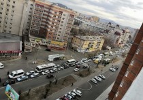 Дорожная авария с четырьмя участниками парализовала движение по улице Шилова в Чите