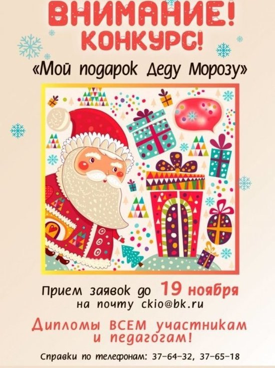 В Иванове стартовал конкурс «Мой подарок Деду Морозу»