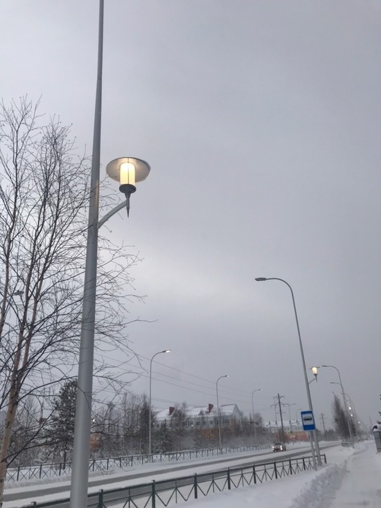 Власти Ноябрьска объяснили круглосуточную работу фонарей в городе