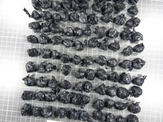 100 героиновых свертков нашли тульские полицейские в машине наркокурьеров 