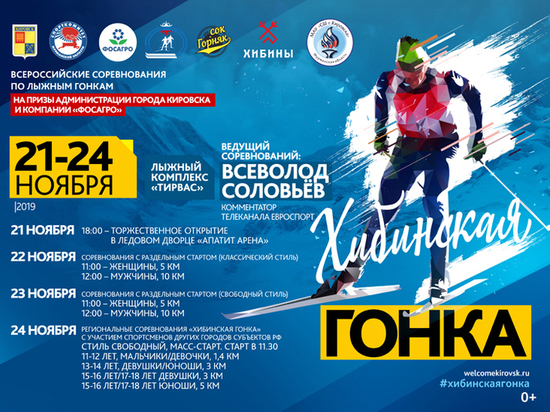 В Хибинах пройдут Всероссийские соревнования по лыжным гонкам