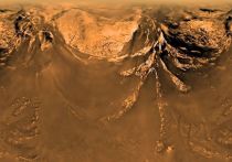 Снимки, полученные несколько лет назад зондом Cassini, позволили составить первую карту Титана, крупнейшего спутника Сатурна и второй по размере луны Солнечной системы