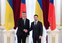 Президент Украины Владимир Зеленский появился небритым на официальной встрече с премьером-министром Чехии Андреем Бабишем