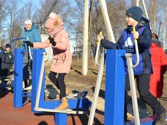 В рязанском Сапожке открыли многофункциональную спортивную площадку