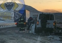 ДТП с участием фуры и микроавтобуса произошло 26 ноября на федеральной трассе в Забайкалье между Могойтуем и Агинским