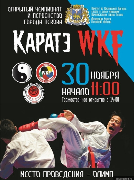Чемпионат и первенство по карате пройдут в Пскове