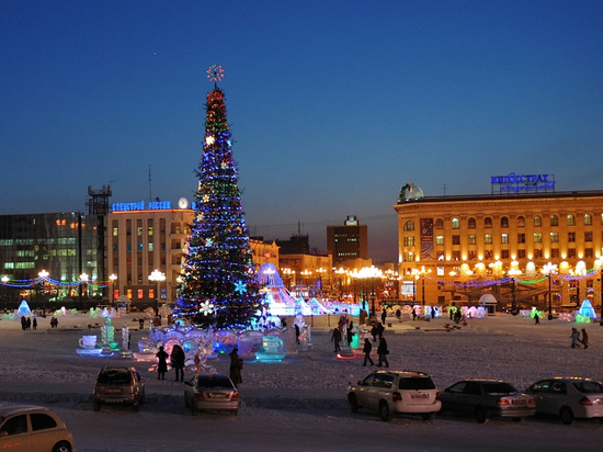 Шахматная "доска" с фигурами украсит Хабаровск к Новому году