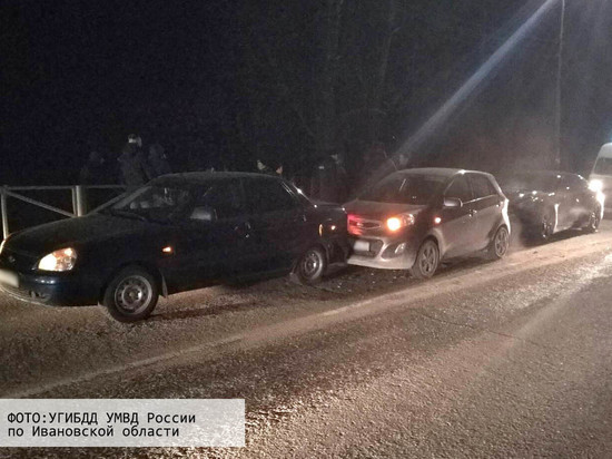 За минувшие сутки на дорогах Ивановской области зарегистрировано четыре аварии