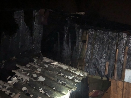 В Починковском районе горели сараи