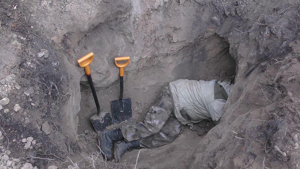 В Тульской области поисковики эксгумируют останки солдат Красной Армии