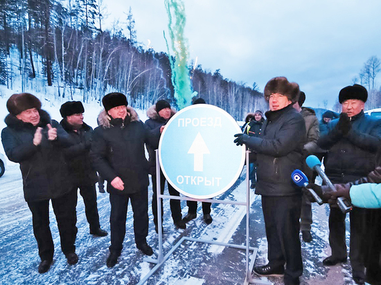 Глава республики открыл новый участок автотрассы «Улан-Удэ – Курумкан»