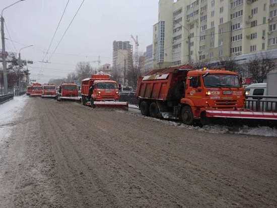 За день с улиц Воронежа вывезли почти 600 кубометров снега