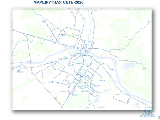 Опубликована новая схема маршрутов, которая заработает в Твери с 2020 года