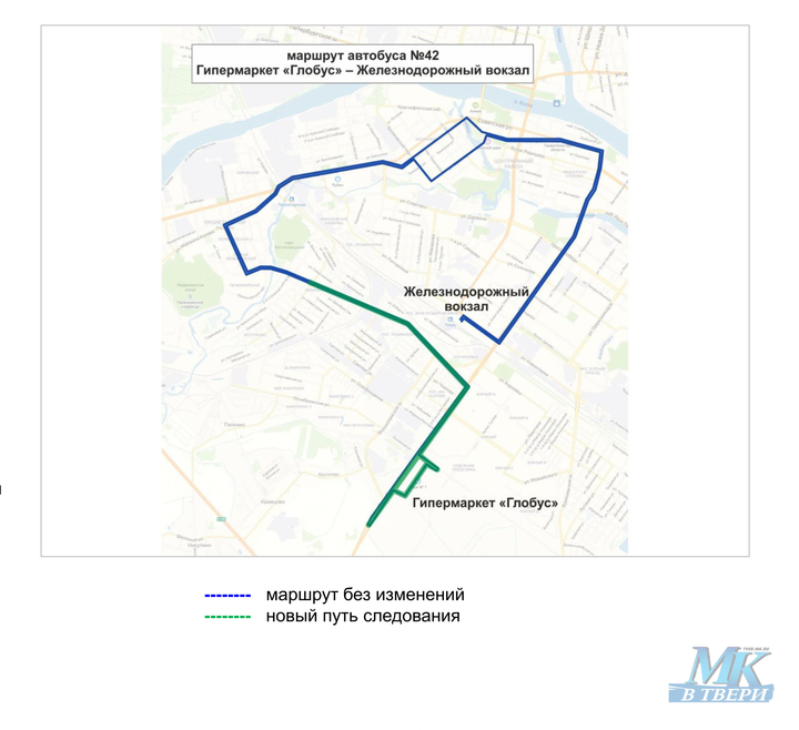 Тверь карта движения автобусов