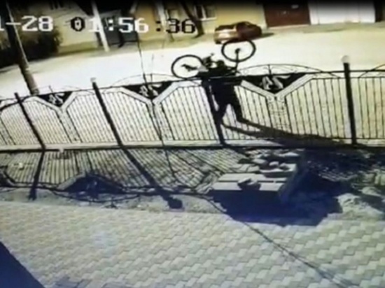 Тамбовчанин напал на фонари с велосипедом